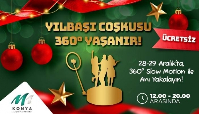 360 Derece Yılbaşı Coşkusu M1 Konya AVM'de