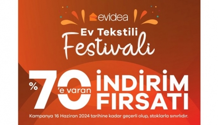 Evidea'da Ev Tekstili Festivali!